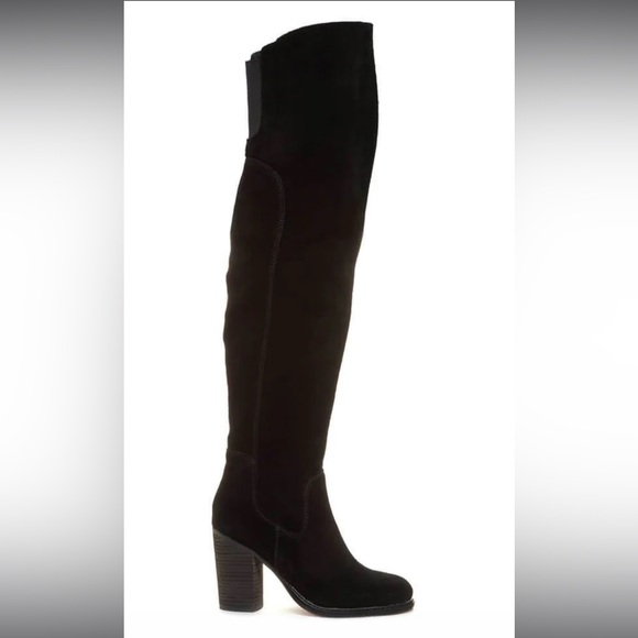Kelsi Dagger Brooklyn Logan Over The Knee  Suede Boots - Picture 2 of 12